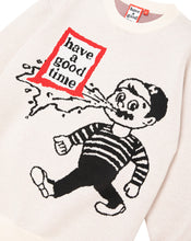 画像をギャラリービューアに読み込む, have a good time x HOMERUN / THROW UP MAN FRAME KNIT SWEATER