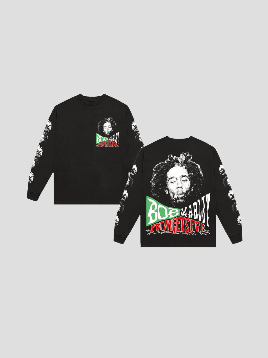 Pot Meets Pop x Bob Marley / UPRISING LS TEE – BASSLINE