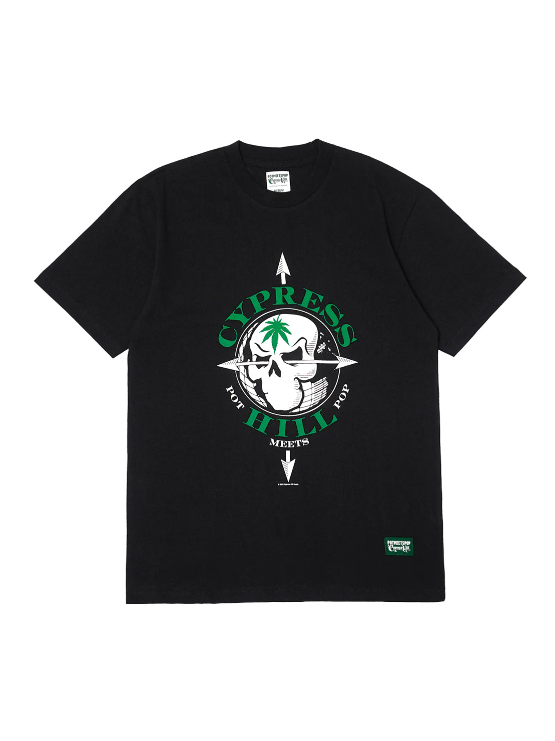 POT MEETS POP X CYPRESS HILL - SKULL & COMPASS TEE