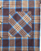 画像をギャラリービューアに読み込む, Shaggy Check Shirts Jacket(brown)