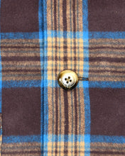 画像をギャラリービューアに読み込む, Shaggy Check Shirts Jacket(brown)