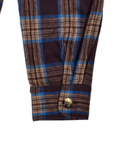 画像をギャラリービューアに読み込む, Shaggy Check Shirts Jacket(brown)