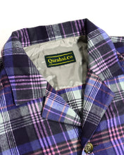 画像をギャラリービューアに読み込む, Shaggy Check Shirts Jacket(purple)