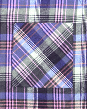 画像をギャラリービューアに読み込む, Shaggy Check Shirts Jacket(purple)