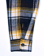 画像をギャラリービューアに読み込む, Shaggy Check Shirts Jacket(charcoal yellow)