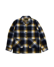 画像をギャラリービューアに読み込む, Shaggy Check Shirts Jacket(charcoal yellow)