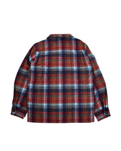 画像をギャラリービューアに読み込む, Shaggy Check Shirts Jacket(orange brown)