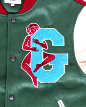 画像をギャラリービューアに読み込む, GRMY SINGGANG JUNCTION WOOL BASEBALL JACKET(GREEN)