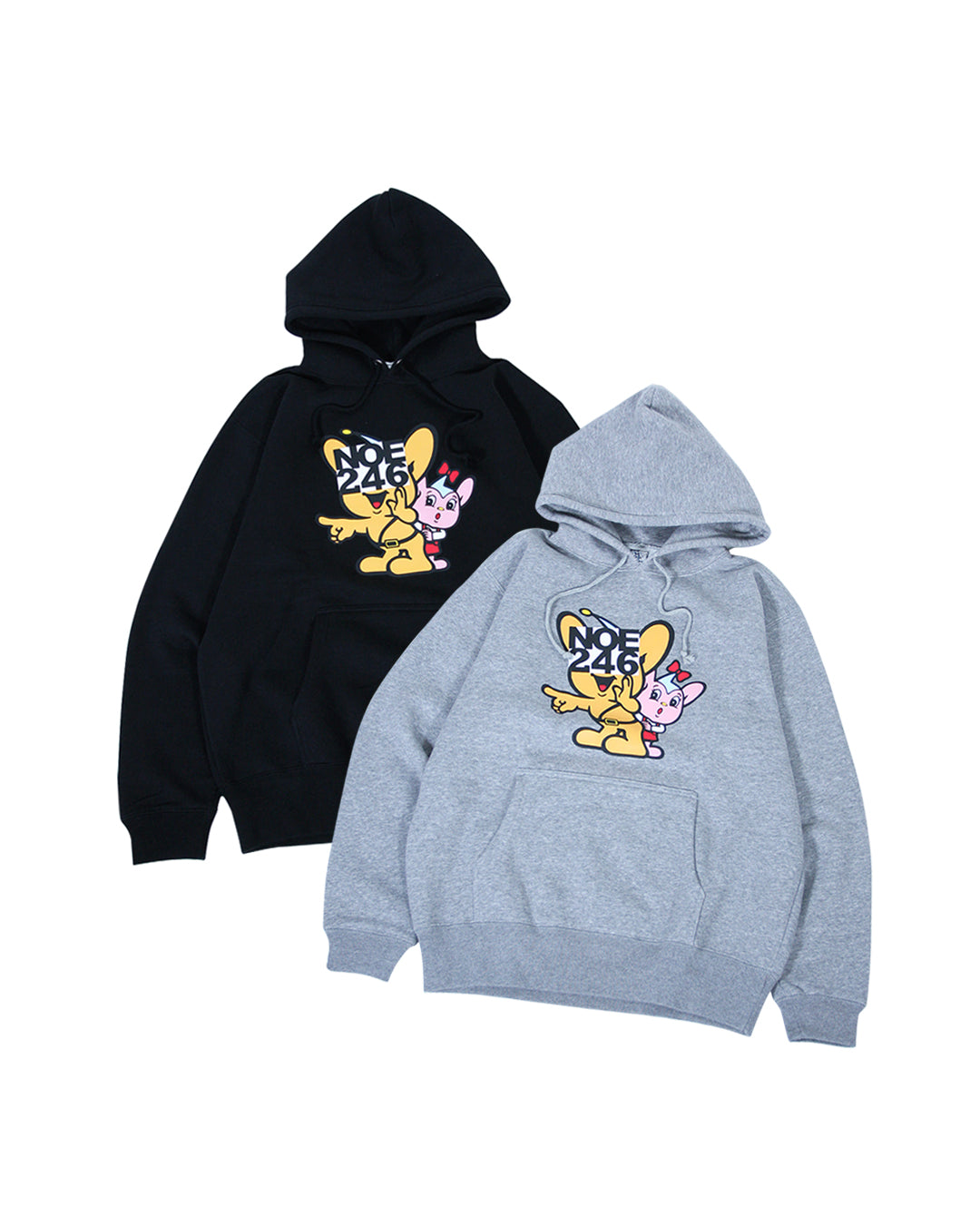 レア美品○NOE246 BLACK HOODIE noe君 - スウェット