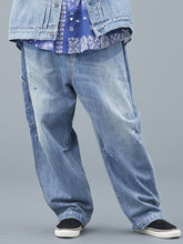 画像をギャラリービューアに読み込む, Liberaiders TRIBAL DENIM SARROUEL PANTS HW
