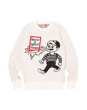 画像をギャラリービューアに読み込む, have a good time x HOMERUN / THROW UP MAN FRAME KNIT SWEATER

