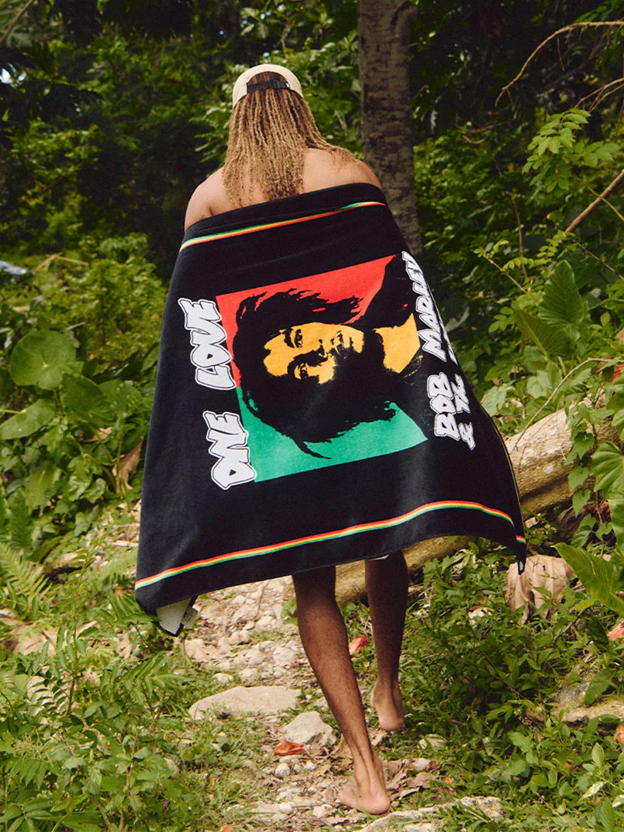 BOB MARLEY SLOW TIDE コラボビーチタオル Bob Marley x Slowtide Trenchtown Beach Towel - Bob Marley