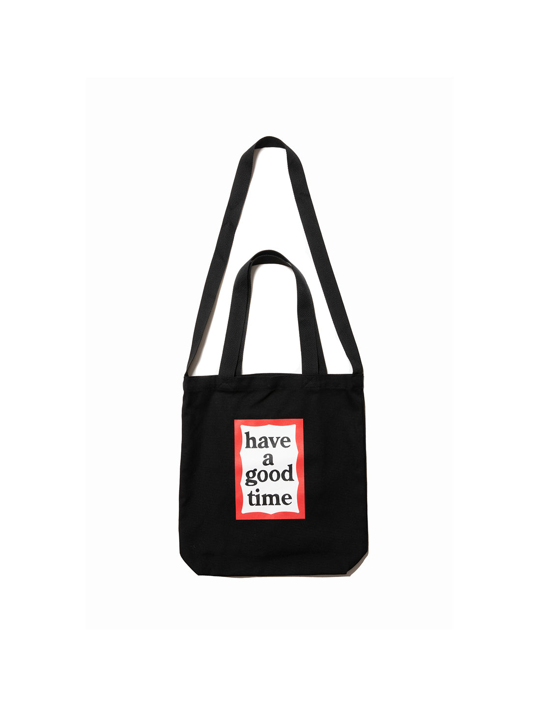 have a good time / FRAME CANVAS 2WAY TOTE (BLACK)