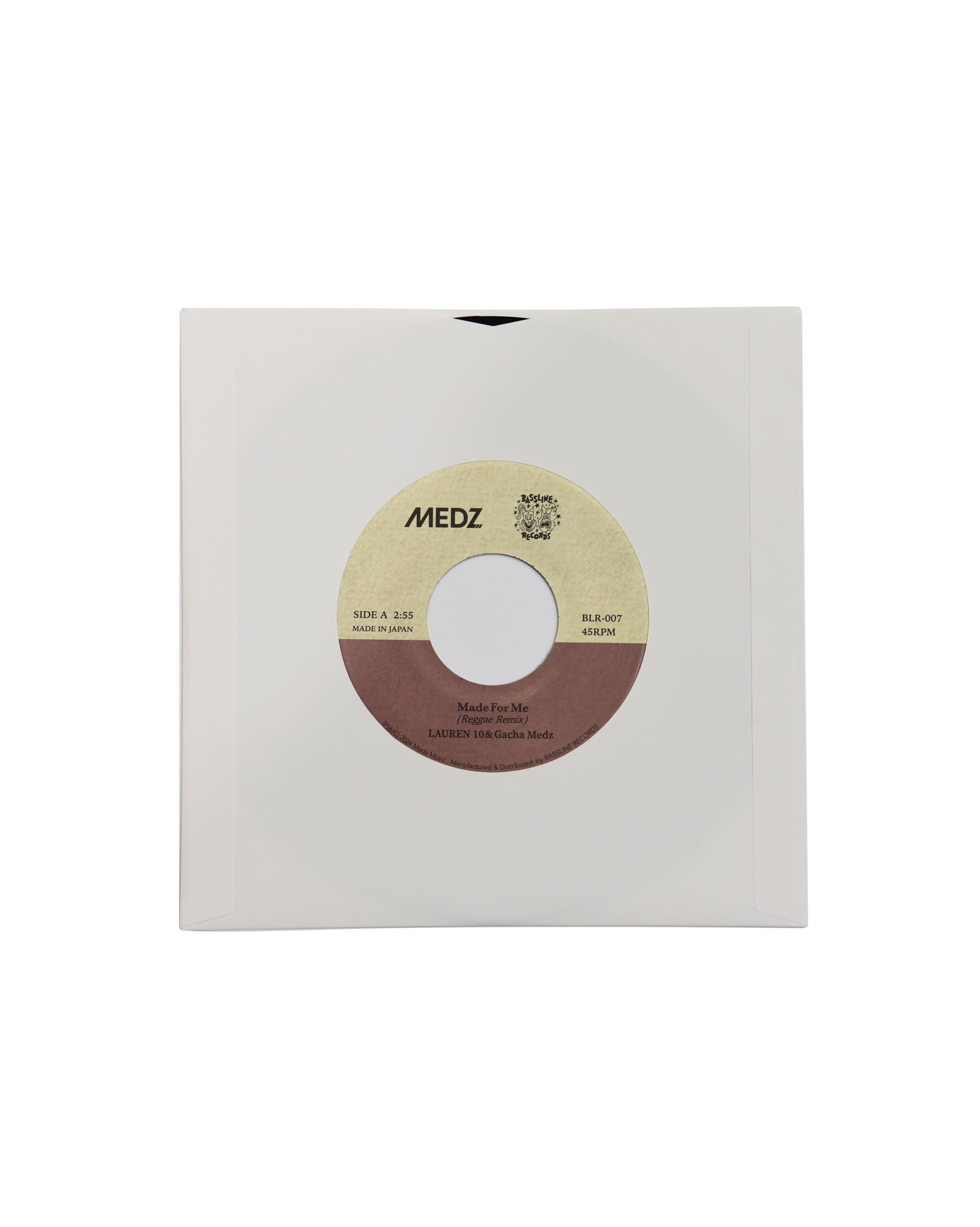 Lauren10&Gacha Medz “Made for Me (Reggae Remix)”(7inch) – BASSLINE