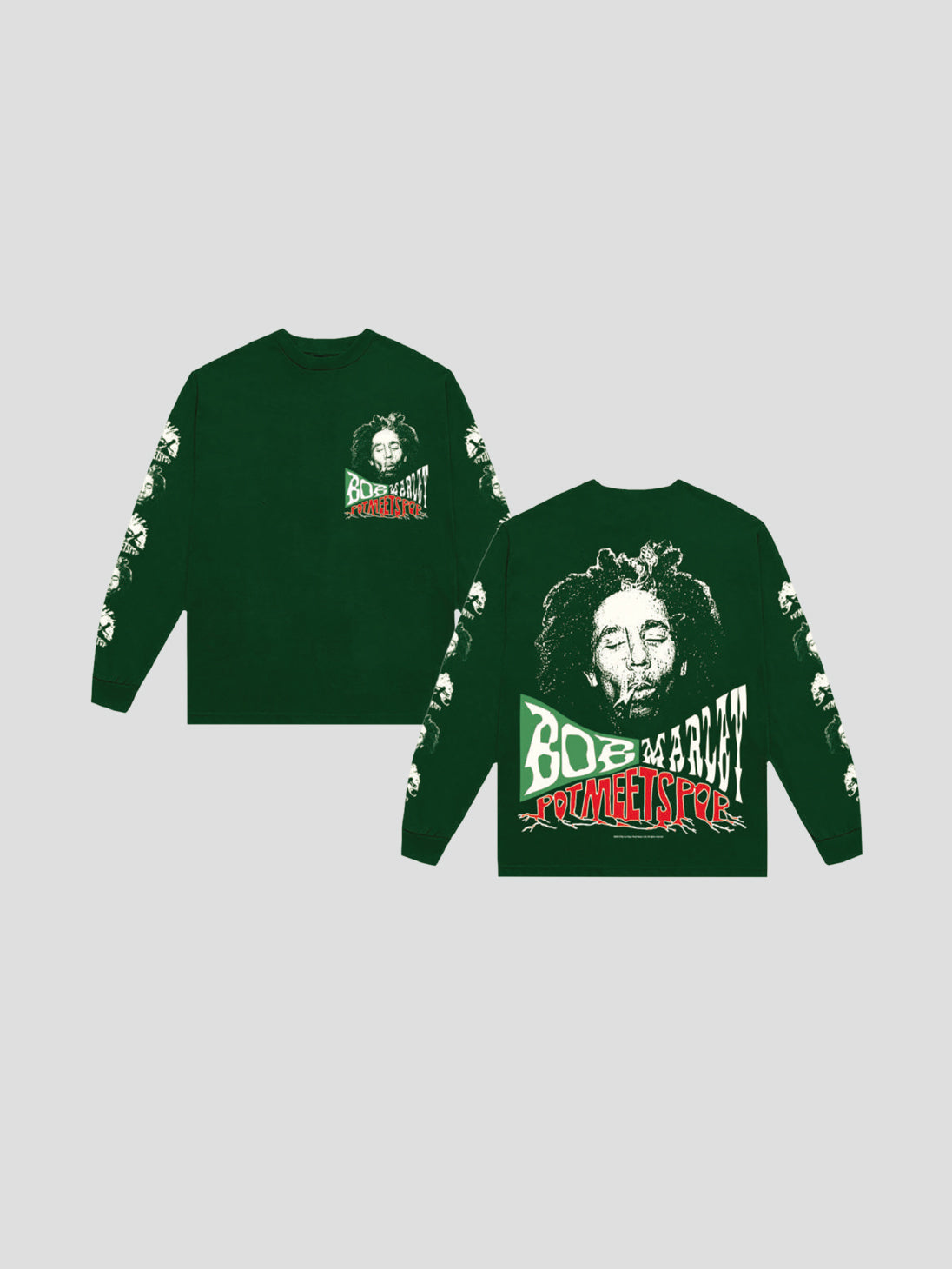 Pot Meets Pop x Bob Marley / UPRISING LS TEE – BASSLINE