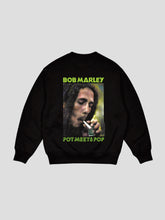 画像をギャラリービューアに読み込む, Pot Meets Pop x Bob Marley / LIGHT MY SPLIFF CREWNECK
