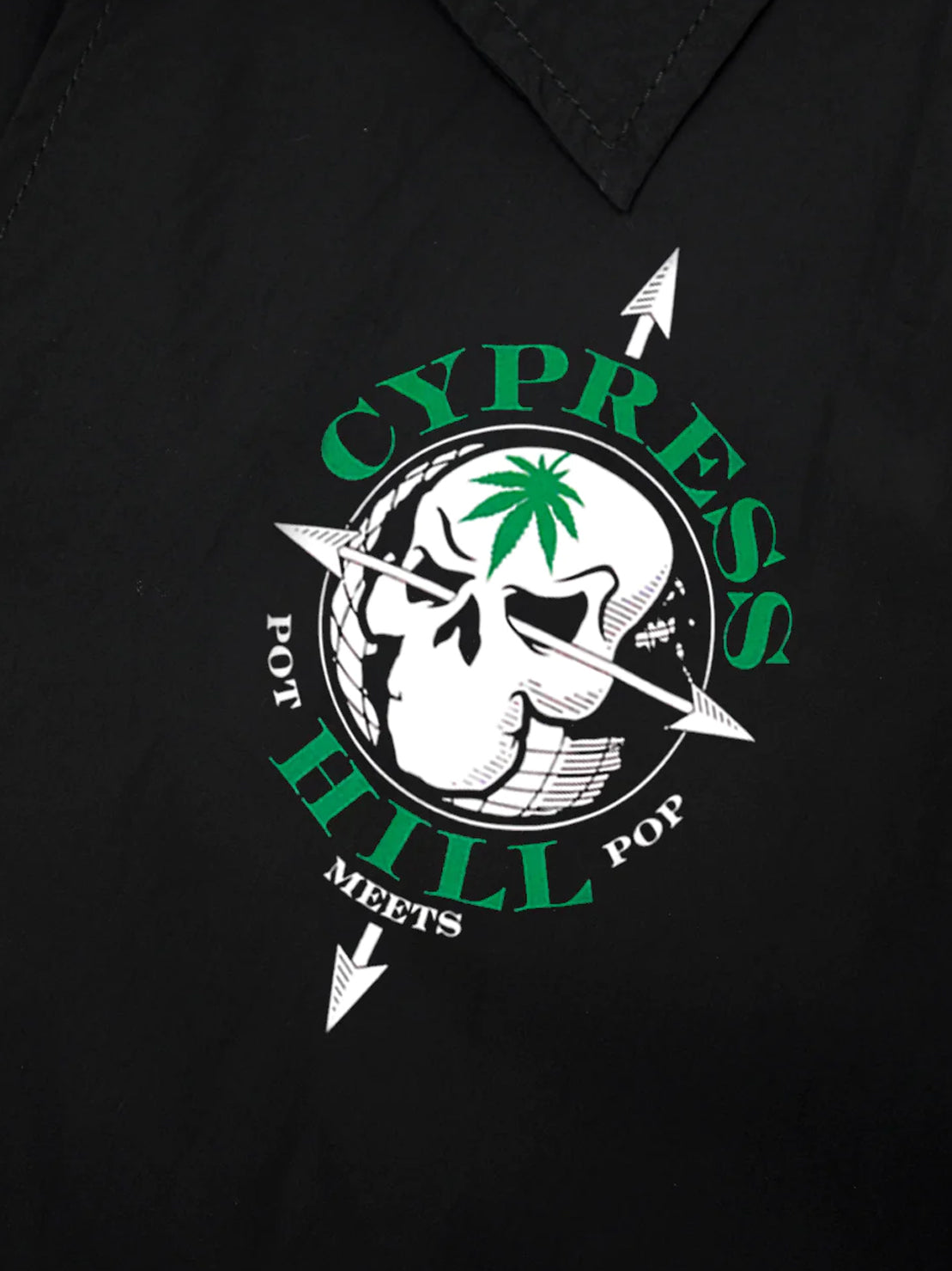 POT MEETS POP X CYPRESS HILL - SKULL & COMPASS WINDBREAKER