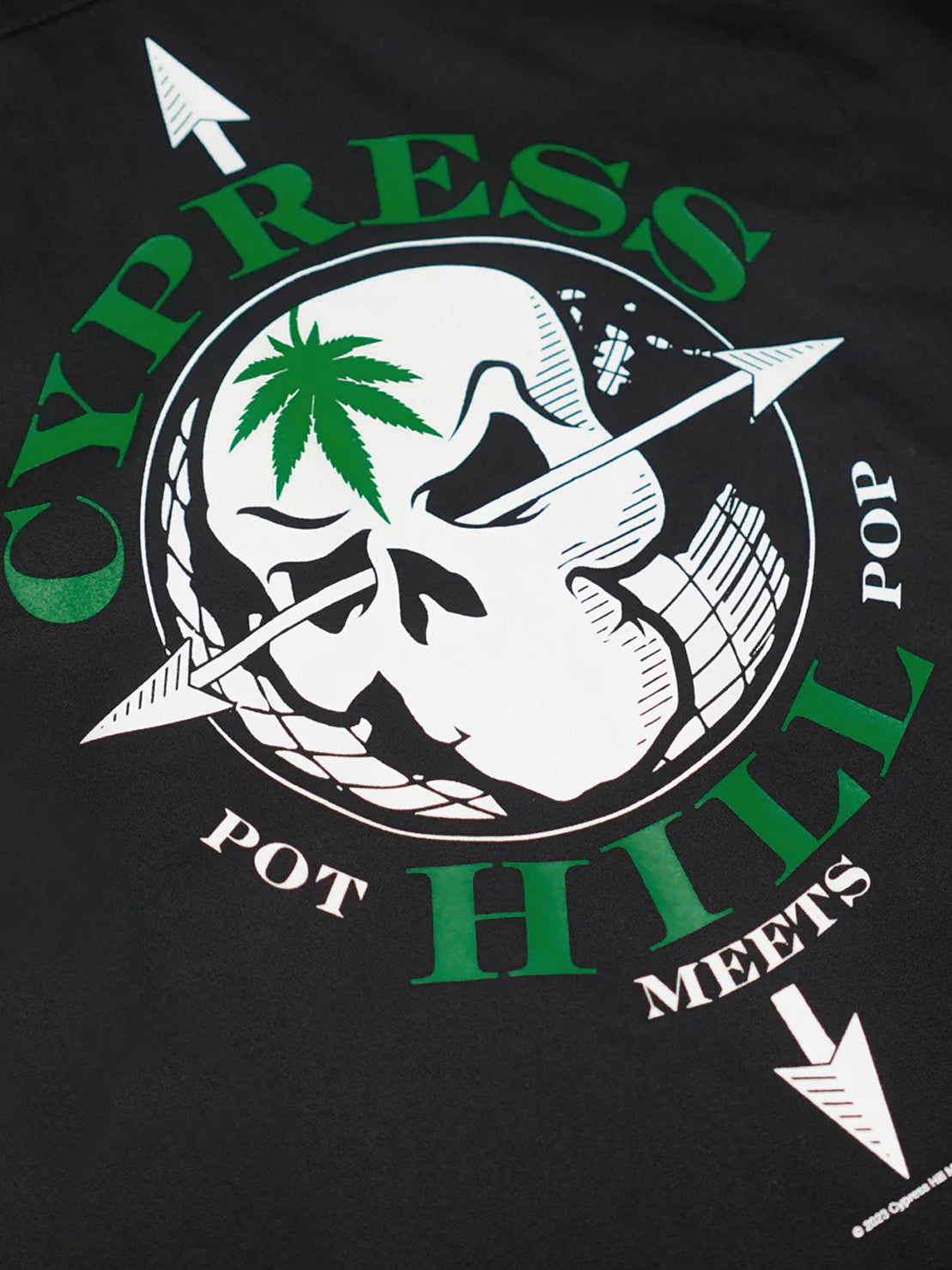 POT MEETS POP X CYPRESS HILL - SKULL & COMPASS WORK SHIRT