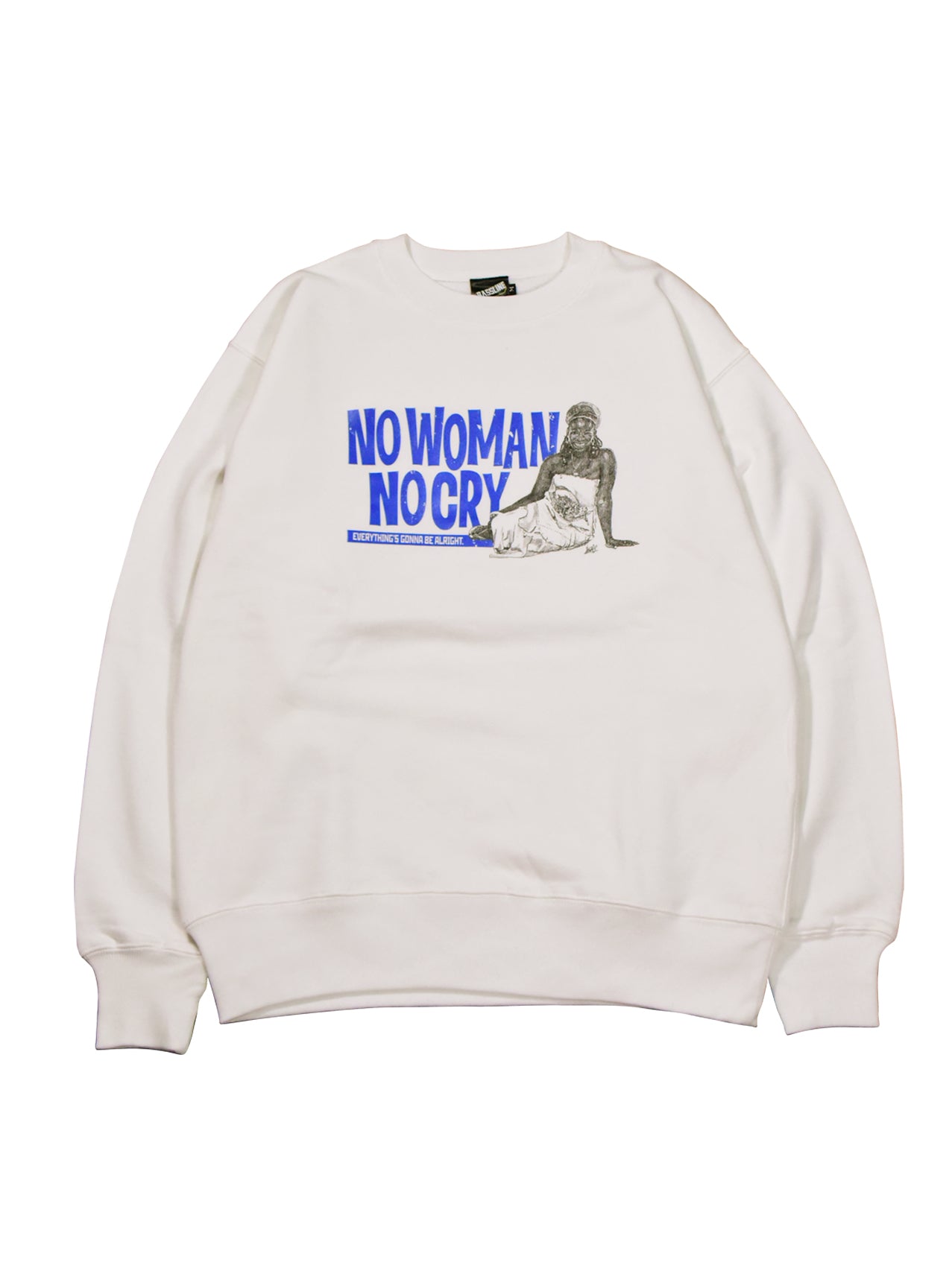 NO WOMAN,NO CRY Crewneck – BASSLINE
