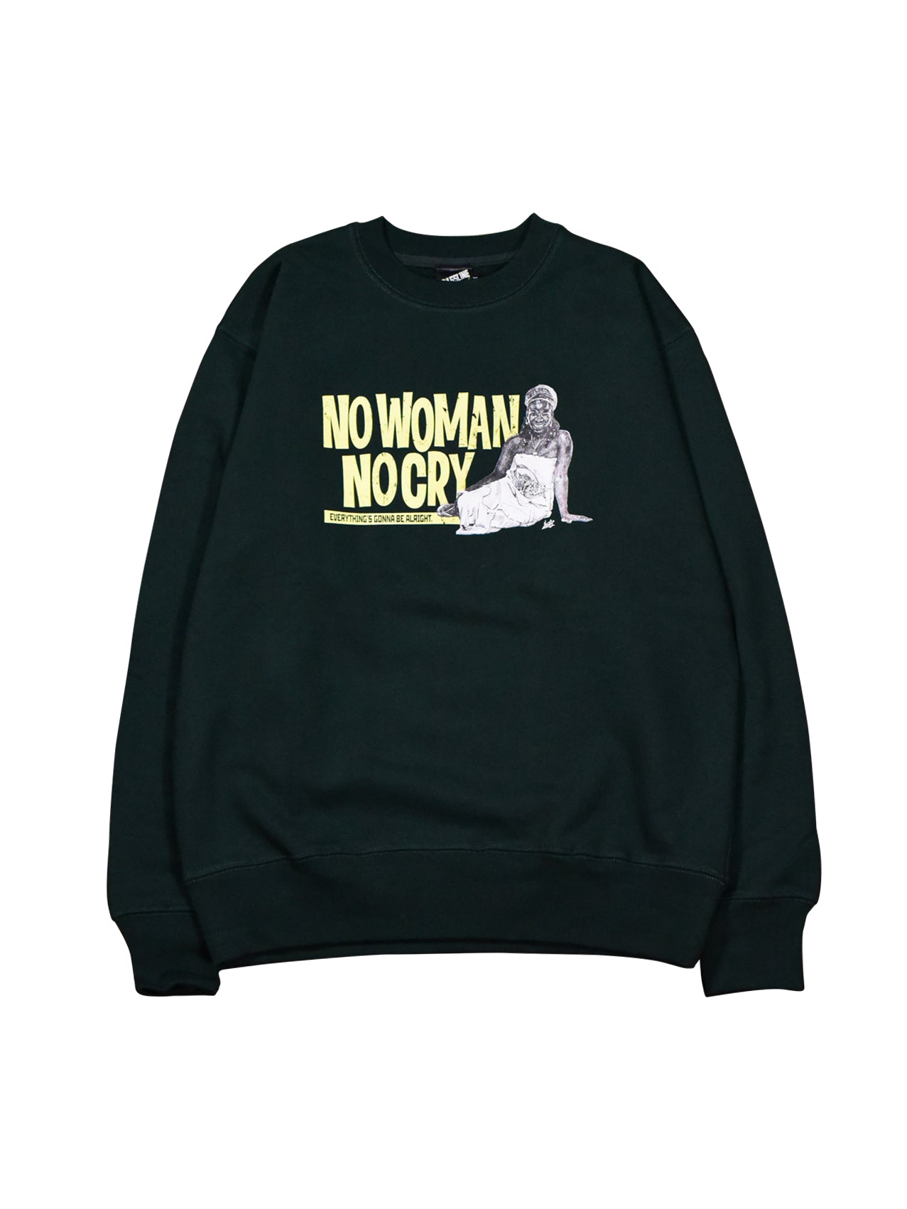 NO WOMAN,NO CRY Crewneck – BASSLINE