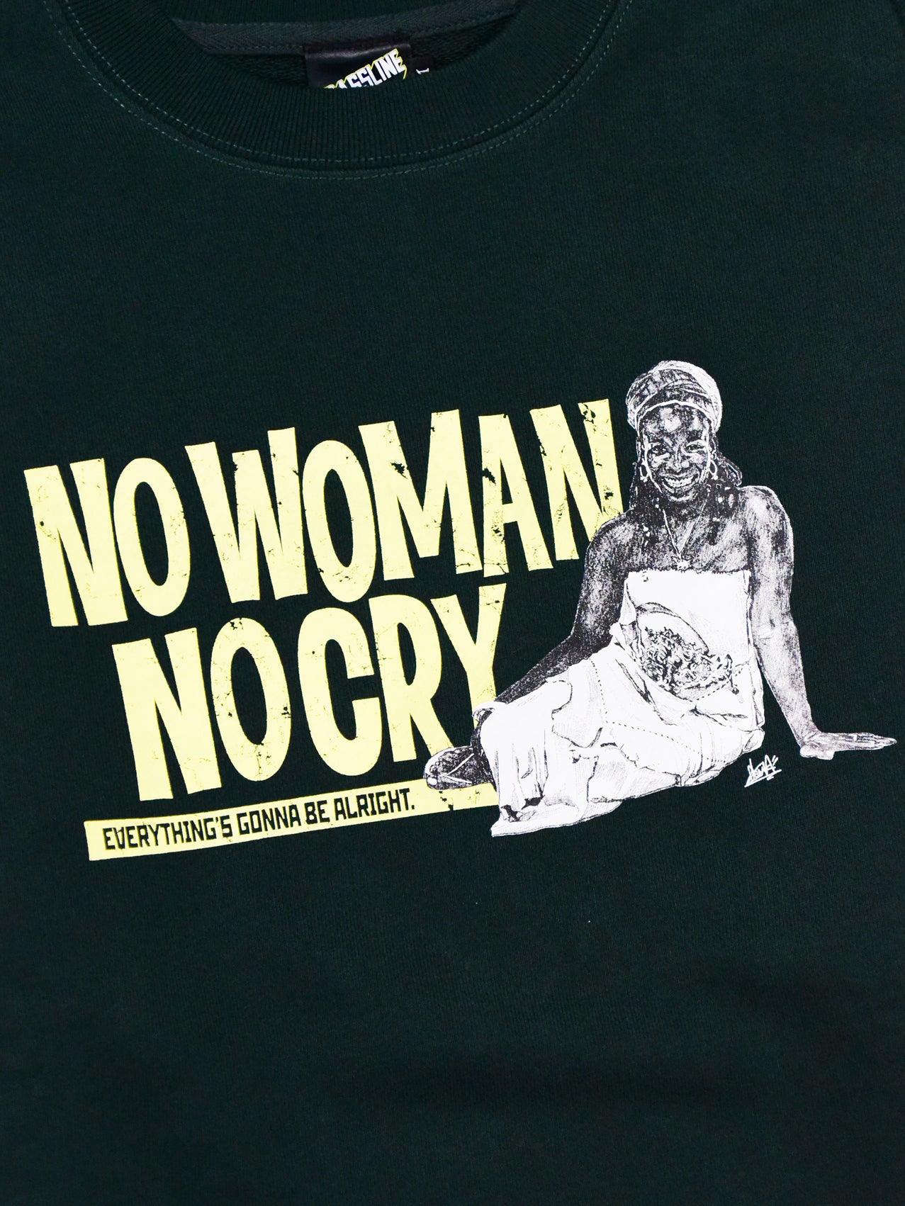 NO WOMAN,NO CRY Crewneck – BASSLINE