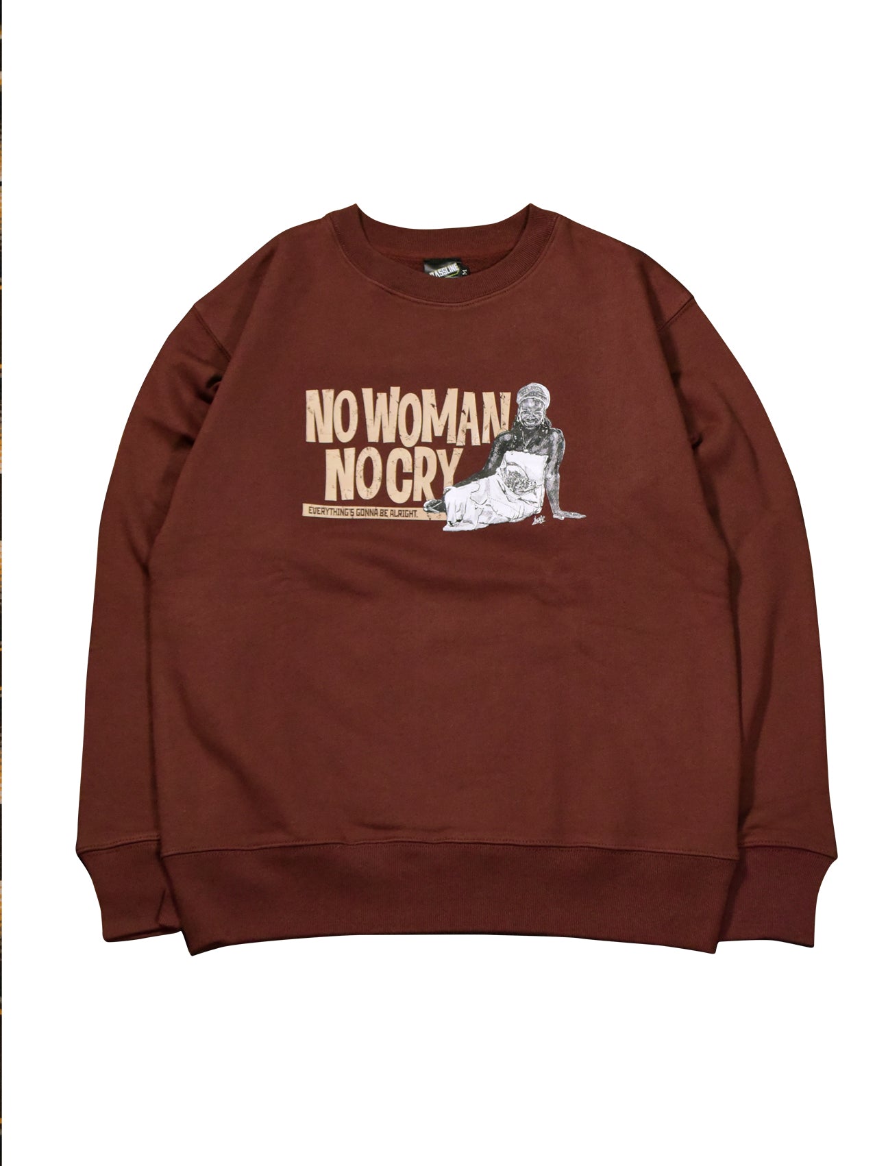 NO WOMAN,NO CRY Crewneck – BASSLINE