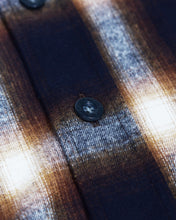 画像をギャラリービューアに読み込む, OG OMBRE CHECK FLANNEL SHIRT(BROWN)
