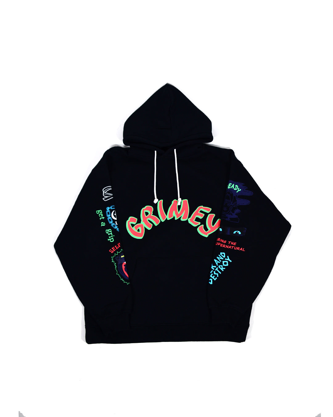 Grimey DESTROY ALL FEAR HOODIE (BLACK)