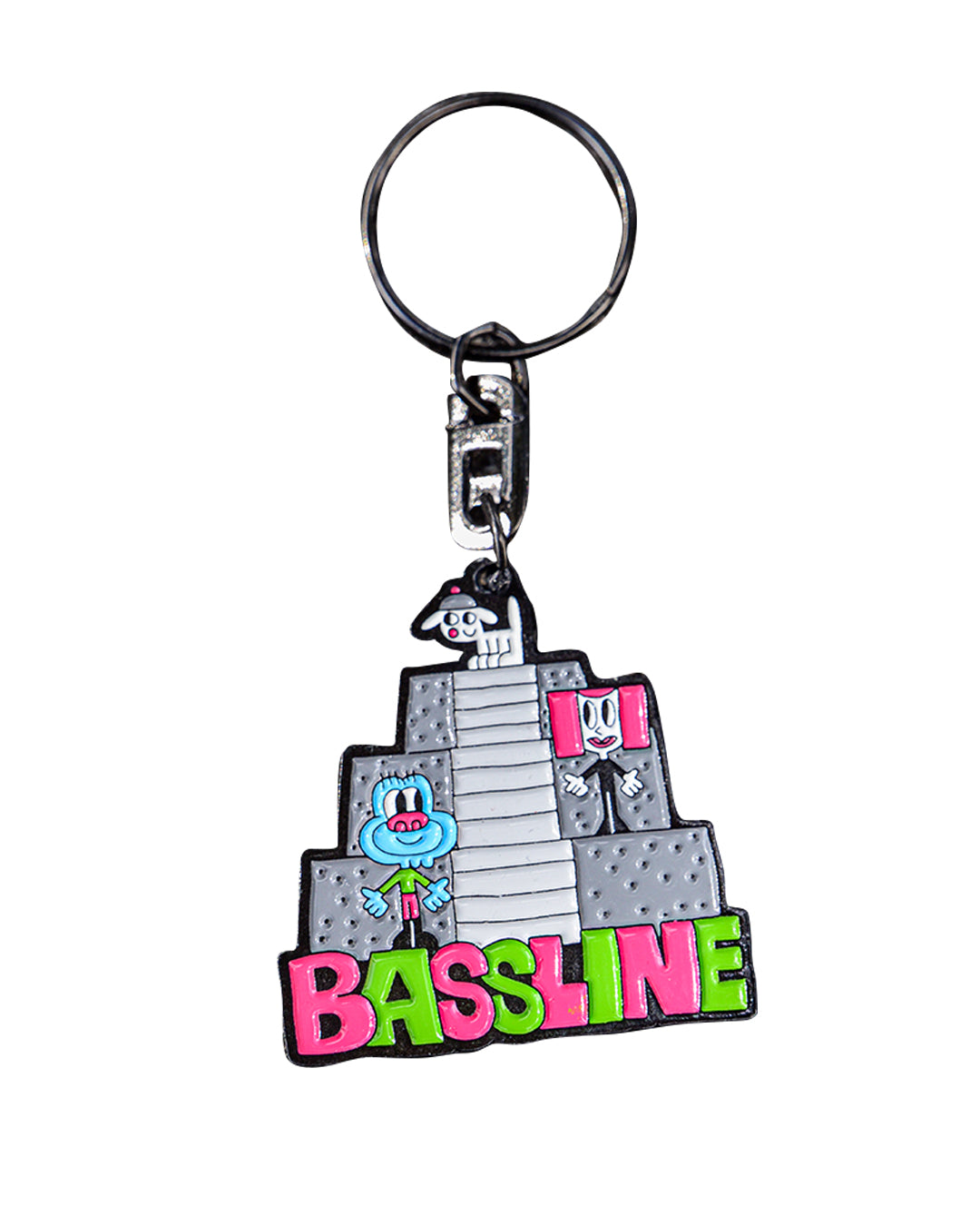 BASSLINE x TIM COMIX pyramids Metallic Keychain